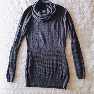 Market & Spruce navy blue cowl knit sweater